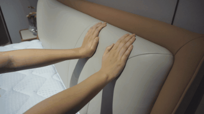 芝华仕5星软床测评:双床屏撞色设计 打造活力空间 床垫软糯宜睡眠(型号:芝初床架+芝初床垫)(图12) 12.gif