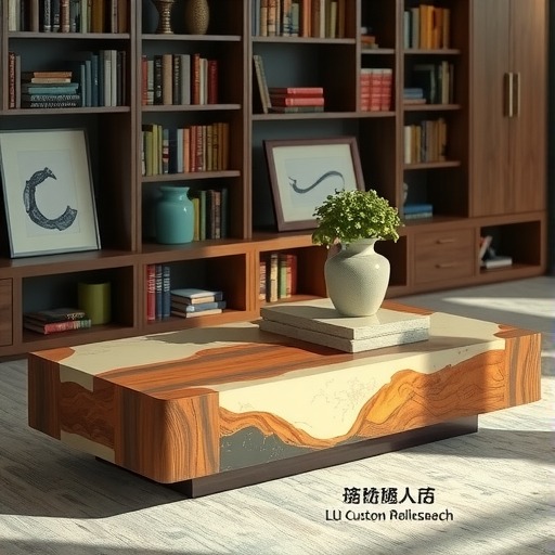 专属打造：徐州书店文化馆咖啡桌定制(图1)