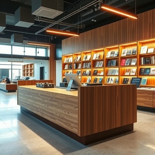 专属设计：舟山万达广场书店收银台(图1)