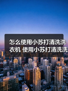 怎么使用小苏打清洗洗衣机 使用小苏打清洗洗衣机方法【详解】（图4）