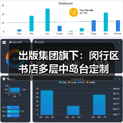 出版集团旗下：闵行区书店多层中岛台定制（图4）