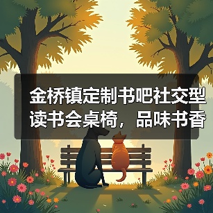 金桥镇定制书吧社交型读书会桌椅，品味书香人生（图2）