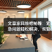 文章家具维修秘籍：紧急问题轻松解决，恢复原貌不求人（图1）