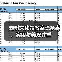 定制文化馆教室长条桌,实用与美观并重(图1) 定制文化馆教室长条桌,实用与美观并重(图1)