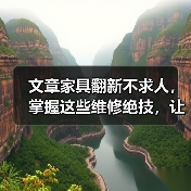 文章家具翻新不求人，掌握这些维修绝技，让你的家焕然一新（图1）