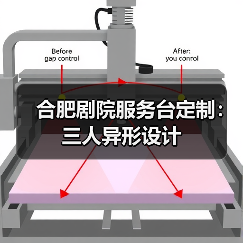 合肥剧院服务台定制：三人异形设计（图4）