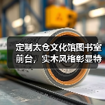 定制太仓文化馆图书室前台,实木风格彰显特色(图4) 定制太仓文化馆图书室前台,实木风格彰显特色(图4)