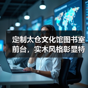 定制太仓文化馆图书室前台,实木风格彰显特色(图1) 定制太仓文化馆图书室前台,实木风格彰显特色(图1)