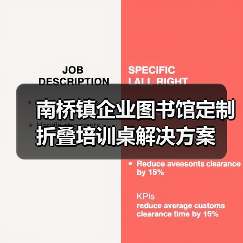 南桥镇企业图书馆定制折叠培训桌解决方案（图4）