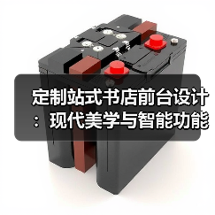 定制站式书店前台设计：现代美学与智能功能融合（图3）