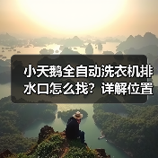 小天鹅全自动洗衣机排水口怎么找？详解位置与使用技巧（图3）