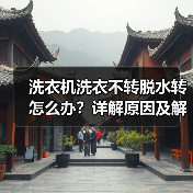 洗衣机洗衣不转脱水转怎么办？详解原因及解决方法（图4）