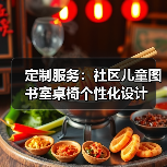 定制服务：社区儿童图书室桌椅个性化设计（图1）