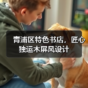 青浦区特色书店，匠心独运木屏风设计（图3）