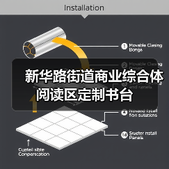 新华路街道商业综合体阅读区定制书台（图4）